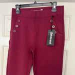 Betabrand  Burgundy Pull On Elastic Waist Dress Pants Photo 1