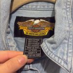 Harley Davidson  Woman’s Size Medium Denim Button Up Shirt Photo 2