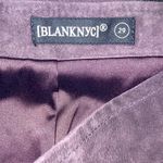 BLANK NYC  Leather Suede Moto Micro Mini Front Zip Skirt 29 Blackberry Purple Photo 6
