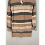 American Eagle NWT  Outfitters Striped Waffle Knit Button Neck Sweater Dress XS Photo 4