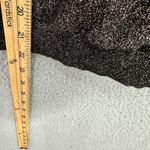 Velvet Sweater Womens S Metallic Black Silver Lurex Silk Blend Party Glam Boho Photo 2