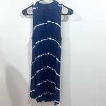 Ginger G  blue and white tie dye mock neck shift dress size small Photo 4