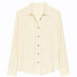 ZARA Off-White Button-Up Blouse For Women Photo 0