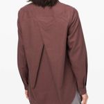 Lululemon  Full Day Ahead Shirt Size 10 in Antique Bark Photo 7