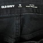 Old Navy  Women's Size 16 Long Wow Boot Cut Mid-Rise Black Denim Jeans 32” Inseam Photo 2