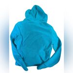 Adidas Fleece Climawarm Hoodie w Full Zip Drawstring Hood Women’s Lg Teal Blue Photo 3