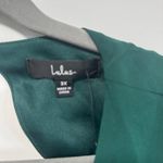 Lulus  Talk About Divine NWT size 3X Hunter Green Long Sleeve Backless Maxi Dress Photo 7