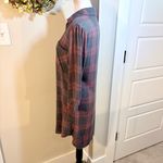 Cloth & Stone Anthro Soft Flannel Tunic Shirt Dress Plaid w/Pockets ~ XS💛 Photo 6