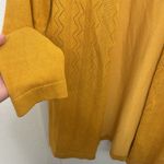 80 park mustard yellow cardigan size large Photo 4
