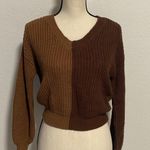 No Boundaries Juniors' Colorblocked Sweater, Multi, XS Photo 0