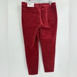 Soft Surroundings  Burgundy Corduroy High Rise Skinny Pants size 12P petite Photo 8