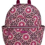 Vera Bradley NWOT Small Backpack Raspberry Medallion Photo 0