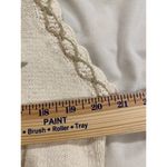 Erika Vintage  Cottagecore Floral Embroidered Beaded Knit Vest Cream Medium Photo 9