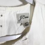 J.Crew  Denim Seamed Shift Dress in White Size 0 Photo 5