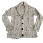 Modcloth  Speckled Cable Knit Shawl Collar Button Front Cardigan Sweater Size S Photo 0