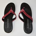 Hillard & Hanson PINK SEQUIN FLIP FLOPS, THONGS, SANDALS, SIZE 9 M Photo 5