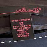 Willi Smith  | Black Slightly Flared Pants Size 12 No Pockets Photo 2