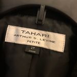 Tahari Arthur S Levine Tailored Cropped Wool Blend Blazer Black Petite 2P Photo 2