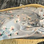 Blue and Tan Women’s Straw Tote Bag by On 34th Photo 3