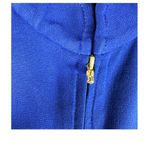St. John Sport Essentials Royal Blue Full Zip Cropped Drawstring Waist Jacket 6 Photo 7