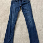 Miss Me Women'sβ Low Rise Straight Dark Wash Distressed Jeans Size 27 Photo 0