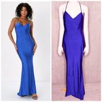 Lulus Nwt  royal blue rhinestone sleeveless hauler formal prom evening gown dress Photo 1