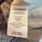 Robert Rodriguez  Basia Mini Dress Stripe Ruffle Cotton‎ Size 6 Photo 8