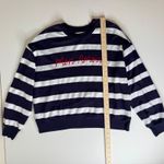 Workshop Republic Clothing Workshop Womens Striped Mon Amour Top Sz Large Graphic Pullover French Comfort Photo 9