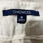 Chadwick's  Wide Leg Pants 55% Linen Size 10 Photo 6