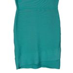 BCBGMAXAZRIA  Gisela Mini Bodycon Bandage Dress Womens S Aqua Sleeveless Y2K Photo 4