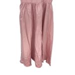 Dessy Collection Scoop Neck Inset Corset Satin Maxi Dress With Pockets In Rose Pink Size 16P Photo 4