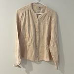 Faherty Everleigh Dream 100% Organic Cotton Gauze Shirt Top Cream Women Size M Size M Photo 3