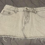 Edikted Small  grey low rise Jean skirt Photo 0