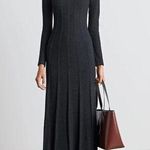 Who What Wear Evelyne Seamed Midi Dress, Coal/Black Size XS New w/Tag Retail $155 Photo 0