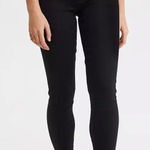 American Eagle  black size 8 curvy highest rise normcore jeggings Photo 0