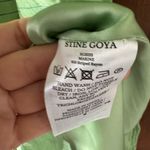 STINE GOYA | Marine Sage Green Smocked Puff Sleeve Mini Dress | XS Photo 6