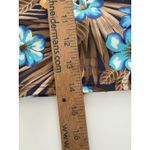 Lands End Swim Top Size 12 Blue Brown Floral Blouson Tummy Hiding Ruched Tankini Photo 10