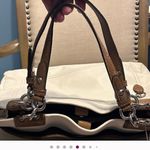 Coach  Penelope White and Brown Leather Shoulder/Tote Bag, No. B1182-F16532 Photo 4