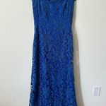Tadashi Shoji CREIGHTON EMBROIDERED TULLE GOWN BLUE 2 Photo 2