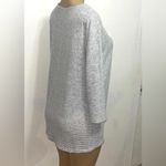 MATTY M Cute Rouched Light Cozy Sweatshirt Sz L Gray Size L Photo 2