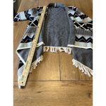 Anthropologie ii Sisters Angora Blend Cardigan Sweater Size S/M Western Fringe Photo 2
