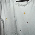 Lou & grey Lou and Gray by Loft White Sweater with Start Detailing Size M Photo 4