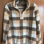 Neutral Plaid Pullover Tan Photo 0