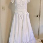 Wedding Dress Bridals White Wedding Dress with Long Train Photo 2