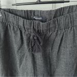 Madewell Shorewalk Cover-Up Pants Linen Blend Joggers Charcoal Gray Size S Photo 4