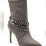 INC  women’s Reanna Faux Suede pointed toe ankle boots size 7.5 grayish Photo 0