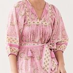 Cleobella ππ Magdalena Mini Dress ~ Pink Wildflower Block Print Medium M NWT Photo 0