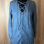 American Eagle  Outfitters Blue Long Sleeve Dress Photo 2