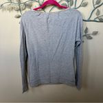 Vintage Jaquette gray silver shimmer scoop neck pullover light sweatshirt Small Photo 5