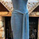 NWOT Sexy blue dress with side slits S Photo 0